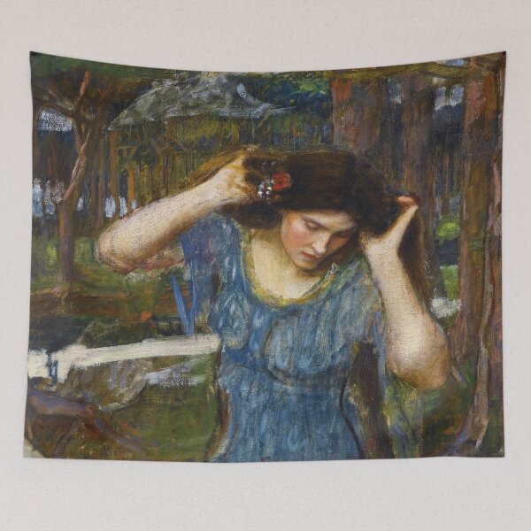 Item preview, Vain Lamorna, A Study for Lamia | John William Waterhouse | 1909 Pre-Raphaelite Art designed and sold by CJET.