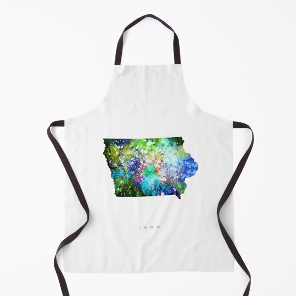 Item preview, Iowa Map Watercolor Painting designed and sold by InkistPrints.