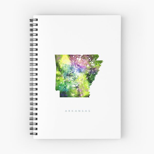 Item preview, Arkansas Map Watercolor Painting designed and sold by InkistPrints.