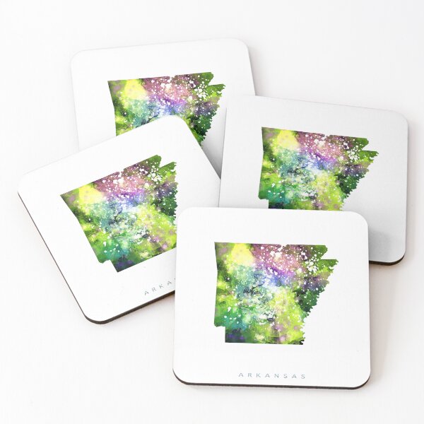 Item preview, Arkansas Map Watercolor Painting designed and sold by InkistPrints.