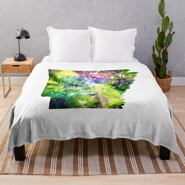 Item preview, Arkansas Map Watercolor Painting designed and sold by InkistPrints.