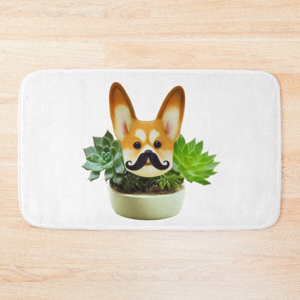 Item preview, Moustache Corgi Succulent designed and sold by Paint-of-Heart.