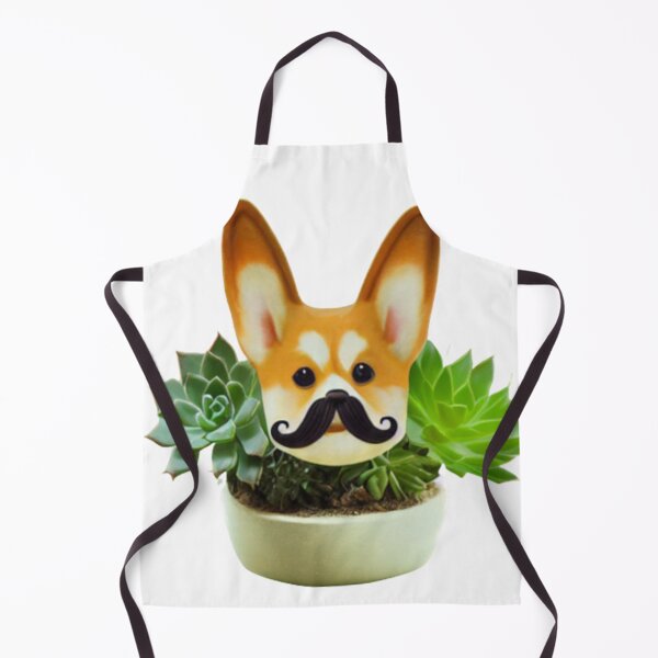 Item preview, Moustache Corgi Succulent designed and sold by Paint-of-Heart.