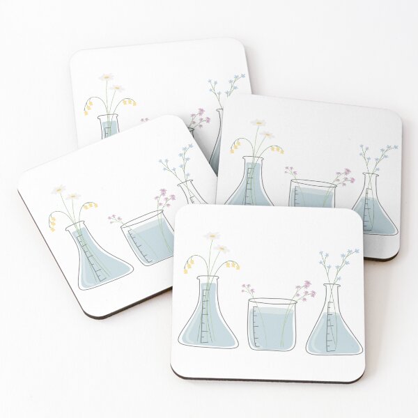 Item preview, Flowers in Beakers and Flasks designed and sold by laurenzeils.