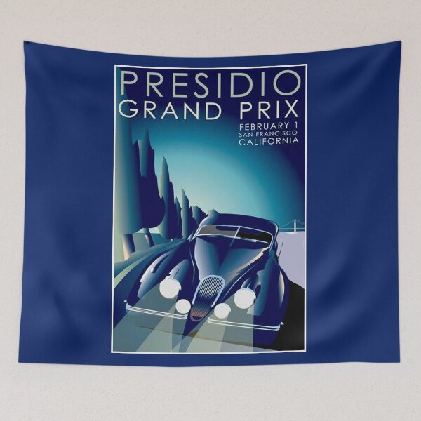 Item preview, PRESIDIO : Vintage California Grand Prix Auto Racing Print designed and sold by posterbobs.