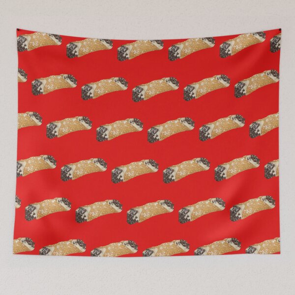Item preview, Cannoli Pattern with Red Background designed and sold by HoorayDesigns.