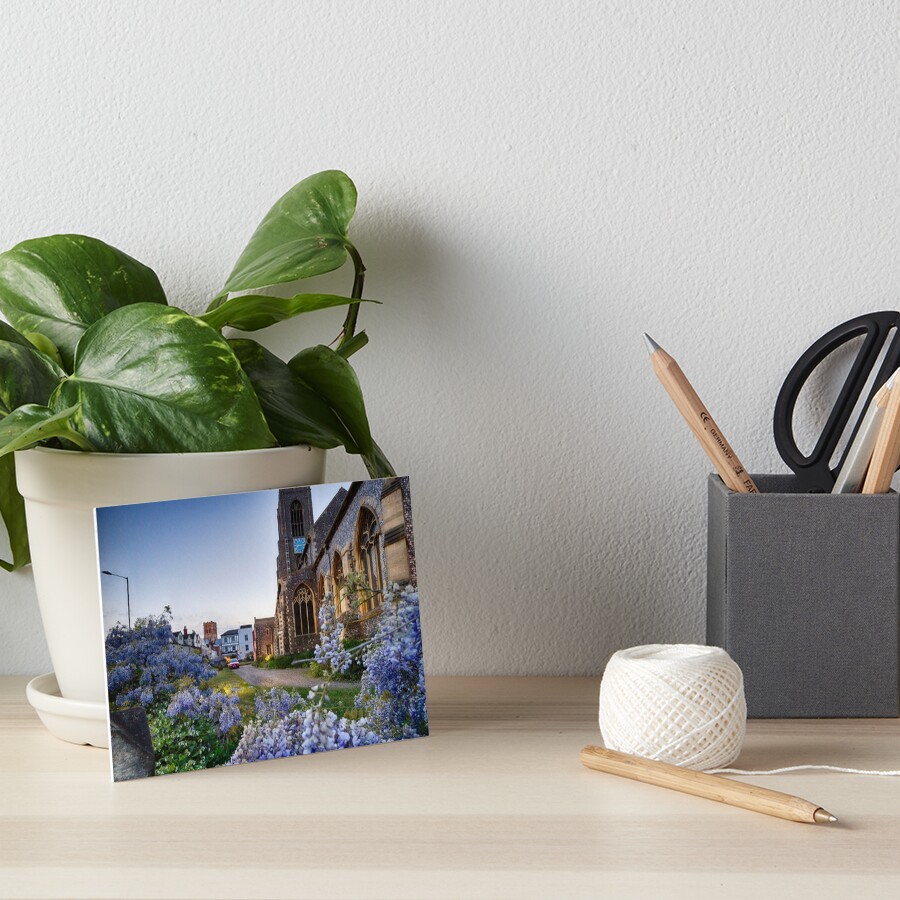 St Giles Wisteria Art Board Print