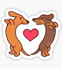 Daschund Stickers Redbubble
