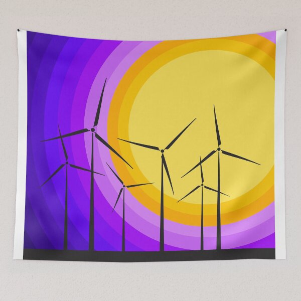 Item preview, Windmills - Sunset designed and sold by designcm.