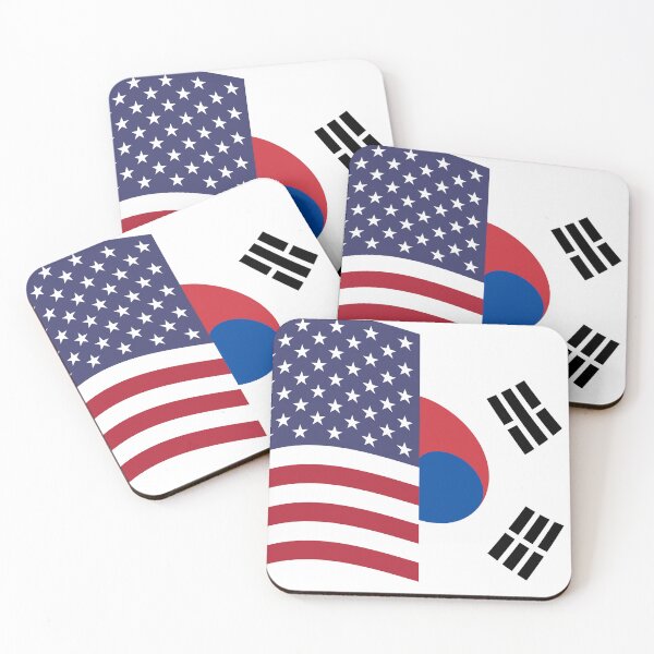 Item preview, USA Korea Mixed Flag designed and sold by bonkproof.