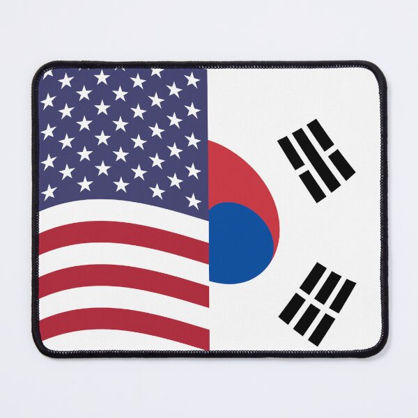 Item preview, USA Korea Mixed Flag designed and sold by bonkproof.