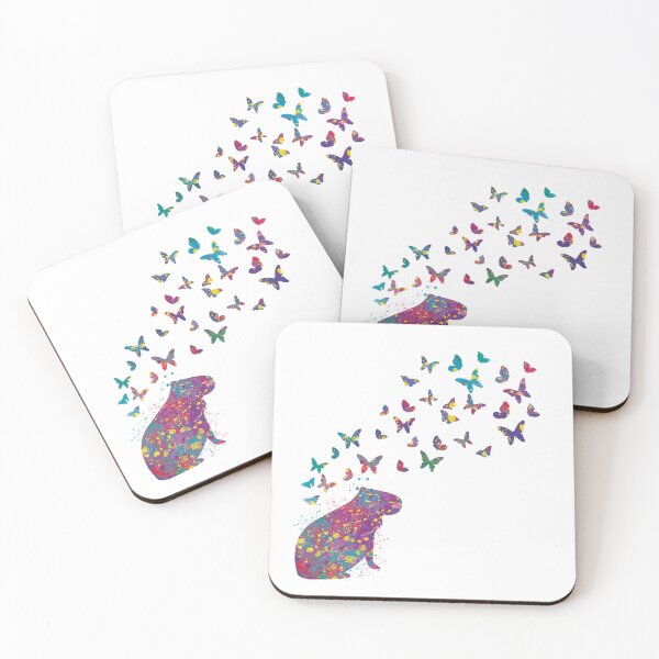 Item preview, Carpincho con salpicaduras de colores de mariposas designed and sold by ArlacV.