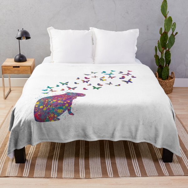Item preview, Capybara with butterflies colorful splash designed and sold by ArlacV.