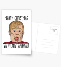 MERRY CHRISTMAS YA FILTHY ANIMAL Postcards