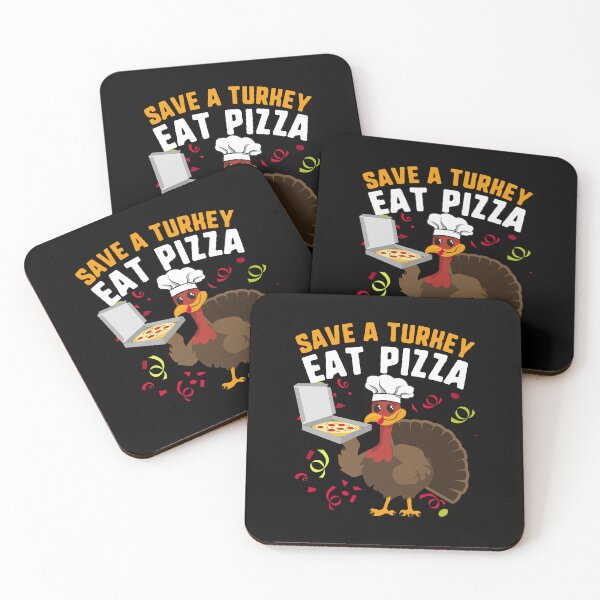 Item preview, Save A Turkey Eat Pizza Funny Thanksgiving designed and sold by QueenOfPrint.