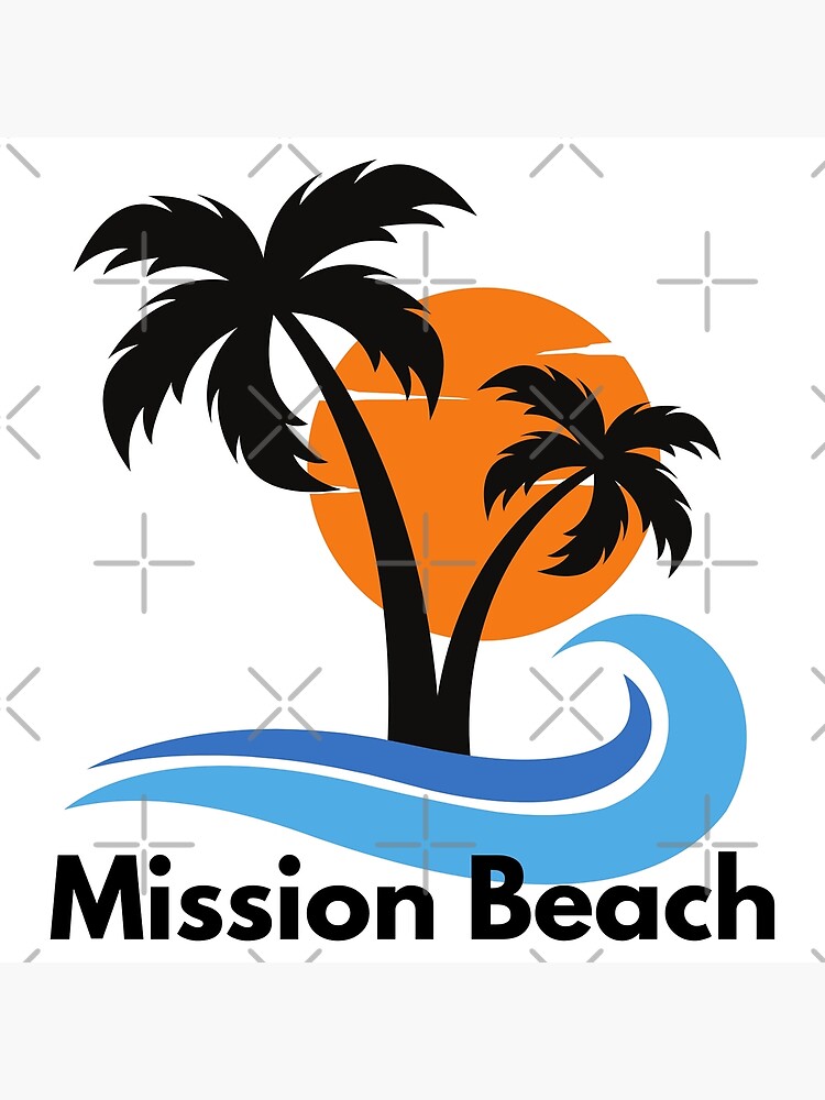 "Mission Beach, California" Poster for Sale by MtWoodsonSales Redbubble