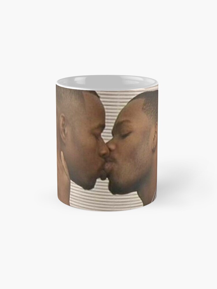 "Two Black Men Kissing Meme" Mug by Jridge98 | Redbubble