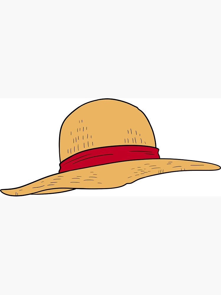 Luffy wearing straw hat PNG Image