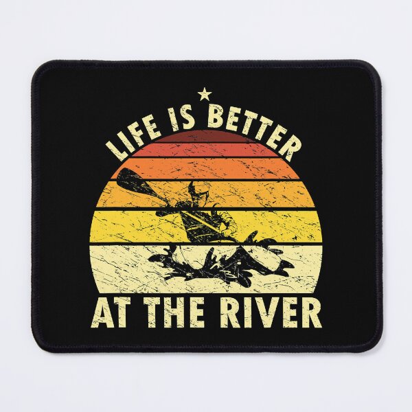 Item preview, Life Is Better At The River Retro Kayaking Rafting designed and sold by Earthshaker-art.