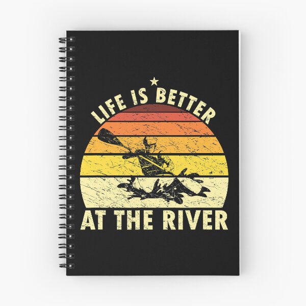 Item preview, Life Is Better At The River Retro Kayaking Rafting designed and sold by Earthshaker-art.