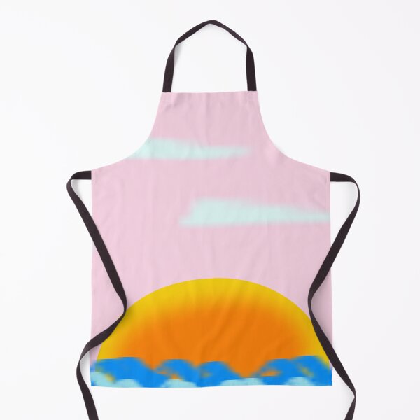 Item preview,  Watercolor Yellow Orange Beach Sunset Sky,sunset pink sky,tropical beach sunset, designed and sold by Tamas Das.