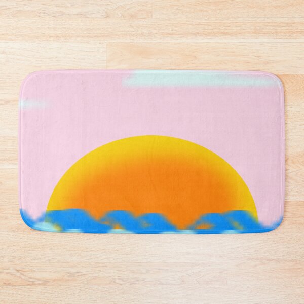Item preview,  Watercolor Yellow Orange Beach Sunset Sky,sunset pink sky,tropical beach sunset, designed and sold by Tamas Das.