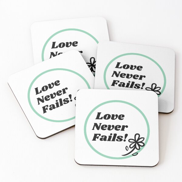 Item preview, love never fails designed and sold by Life of Kenzie Designs.