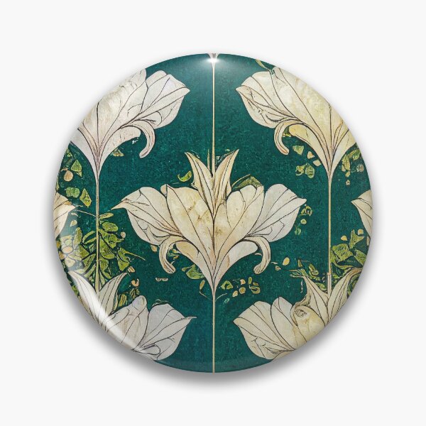 Item preview, Floral lily pattern in art nouveau style  designed and sold by Elbenlady.
