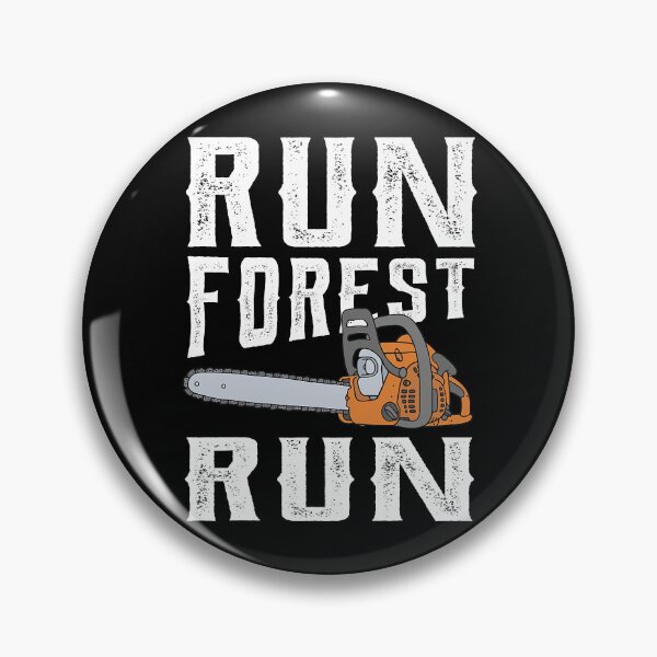 Item preview, Run Forest Run Funny Lumberjack Arborist designed and sold by Earthshaker-art.