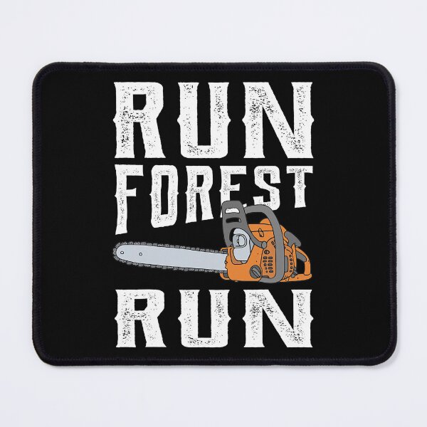 Item preview, Run Forest Run Funny Lumberjack Arborist designed and sold by Earthshaker-art.