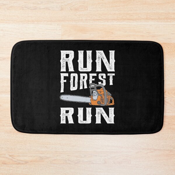 Item preview, Run Forest Run Funny Lumberjack Arborist designed and sold by Earthshaker-art.