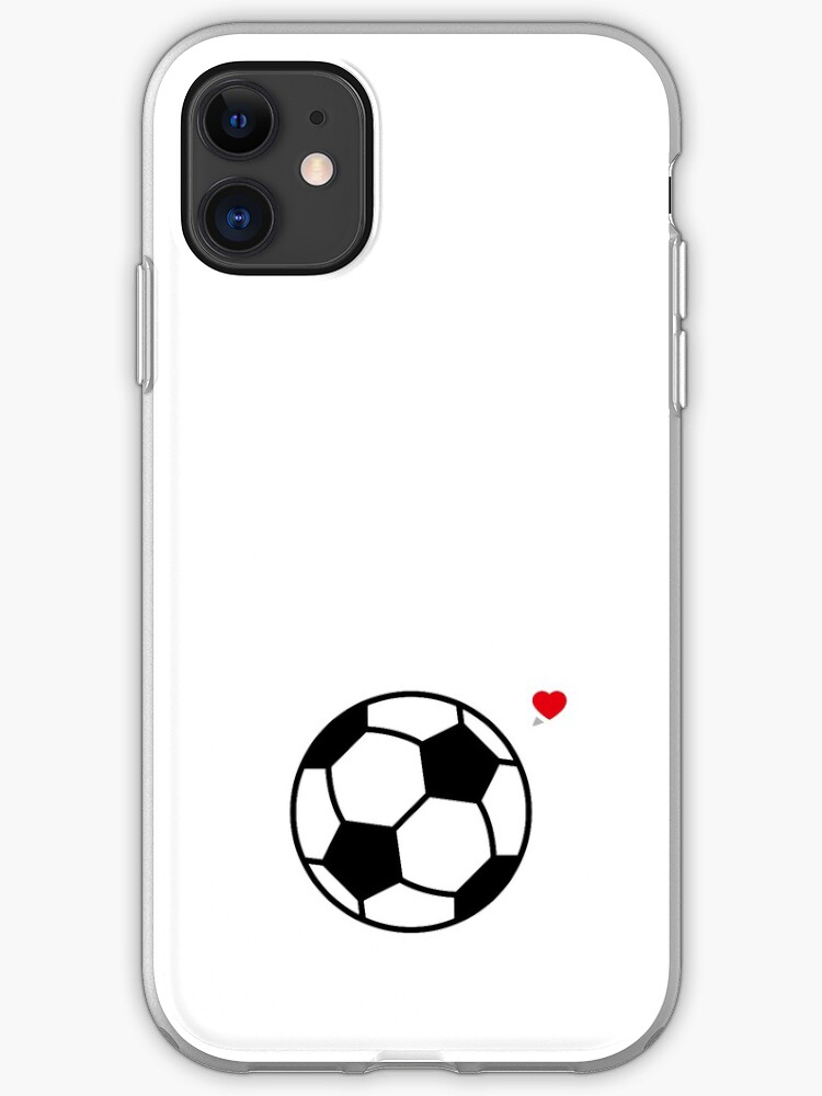 Girl playing soccer football player silhouette iPhone 11 case Girl playing soccer football player silhouette iPhone 11 case