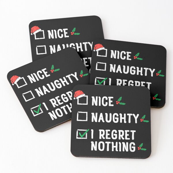 Item preview, Nice Naughty I Regret Nothing Christmas List Santa Claus designed and sold by IsraelCastro.