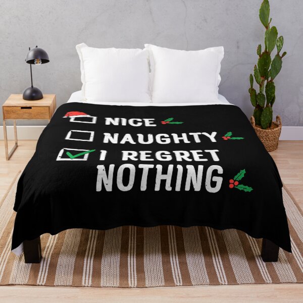Item preview, Nice Naughty I Regret Nothing Christmas List Santa Claus designed and sold by IsraelCastro.