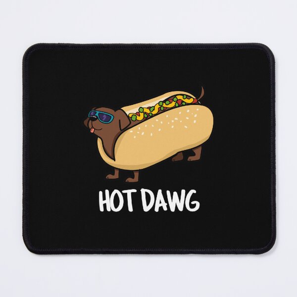 Item preview, Hot Dawg Funny Hot Dog Puns (Dark BG) designed and sold by punnybone.