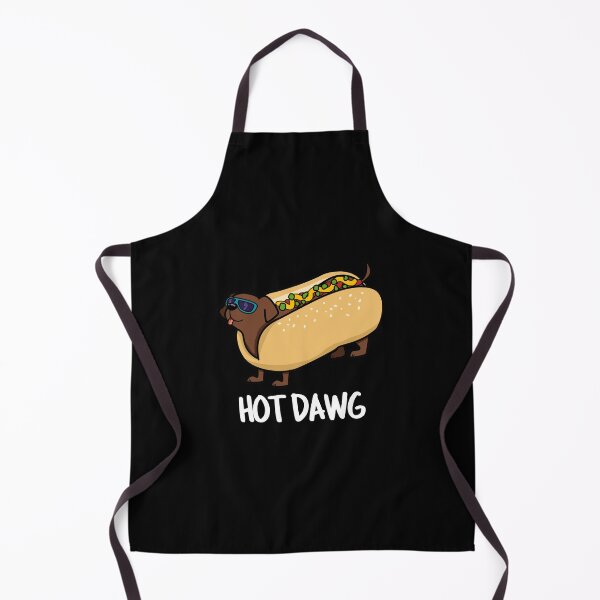 Item preview, Hot Dawg Funny Hot Dog Puns (Dark BG) designed and sold by punnybone.
