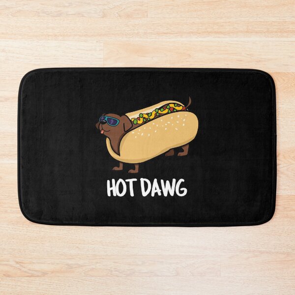 Item preview, Hot Dawg Funny Hot Dog Puns (Dark BG) designed and sold by punnybone.