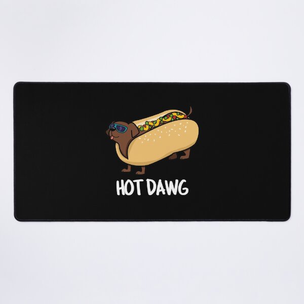 Item preview, Hot Dawg Funny Hot Dog Puns (Dark BG) designed and sold by punnybone.