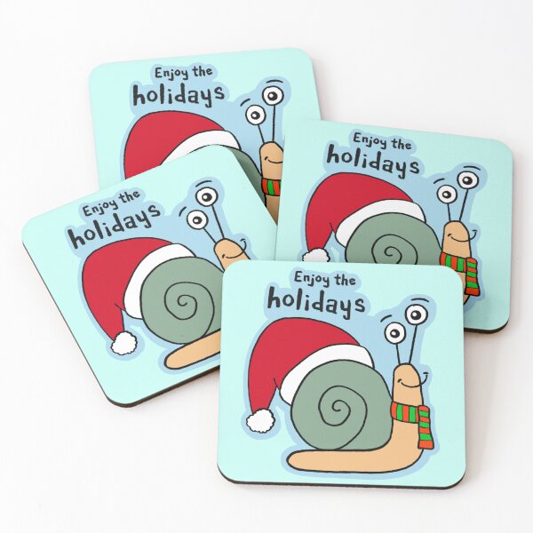 Item preview, Enjoy the Holidays! Christmas Snail designed and sold by IdinDesignShop.