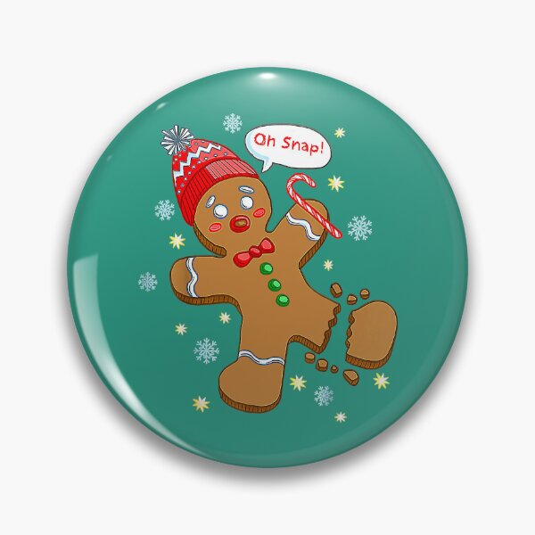 Item preview, Gingerbread Man Cookie X Mas Oh Snap Funny Cute Christmas designed and sold by BaldwiScot.