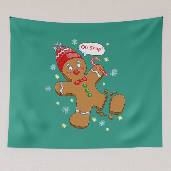 Item preview, Gingerbread Man Cookie X Mas Oh Snap Funny Cute Christmas designed and sold by BaldwiScot.
