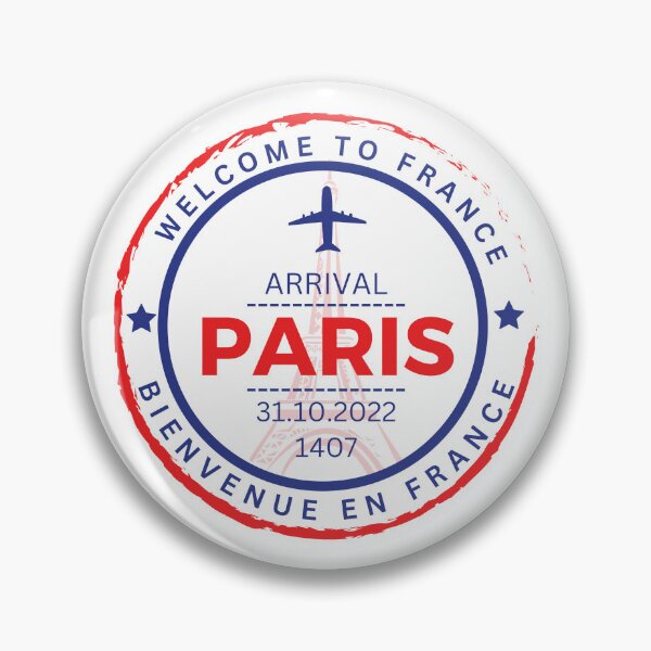 Item preview, Paris France Passport Stamp Travel designed and sold by Supra Designs.