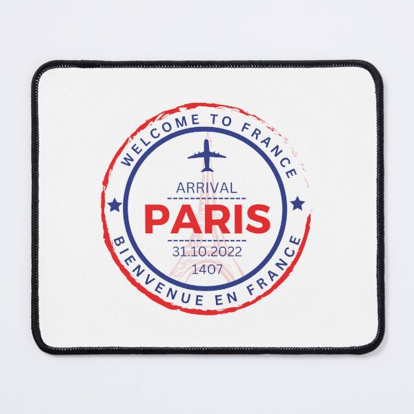 Item preview, Paris France Passport Stamp Travel designed and sold by Supra Designs.