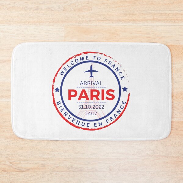 Item preview, Paris France Passport Stamp Travel designed and sold by Supra Designs.
