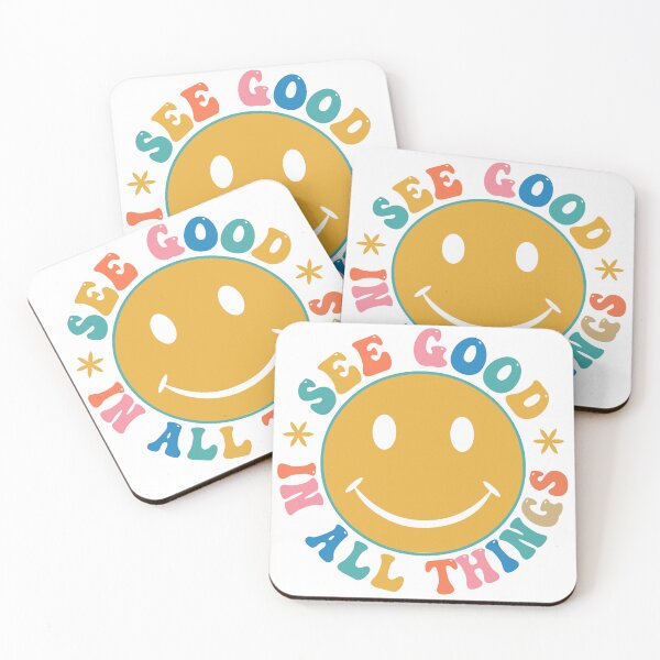 Item preview, See Good In All Things Retro Groovy Colorful Block Letter Design designed and sold by redbubbleart18.