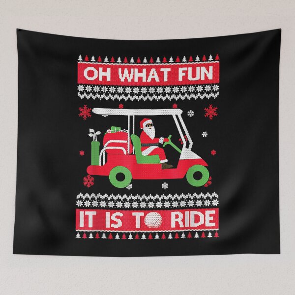 Item preview, Oh What Fun It Is To Ride Golf Cart Christmas Golfing Golfer designed and sold by IsraelCastro.
