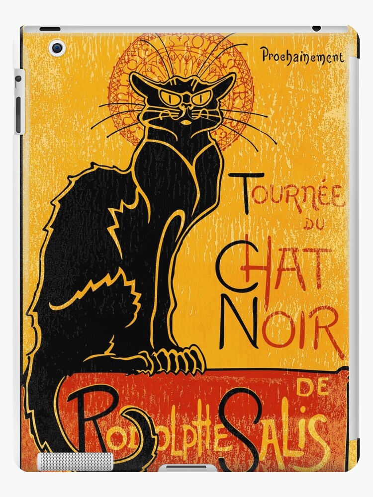 Vintage Tournee Du Chat Noir Black Cat Tshirt For Halloween Ipad Case Skin By Suvil Redbubble