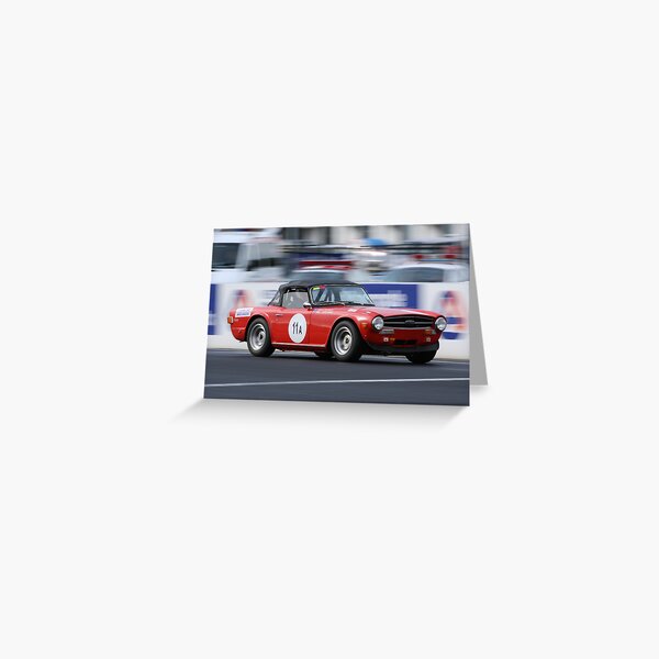 Red TR6 Greeting Card