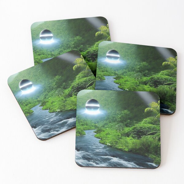 Item preview, UFO river sighting designed and sold by Mitrodoros.