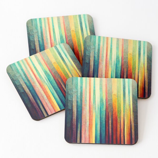 Item preview, Painted Rainbow Column Streaks Pattern designed and sold by Anger-Creations.